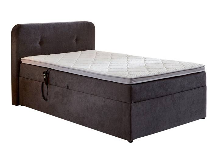 Intro Boxbett inkl.Motor ATHEN, grau, Stoff