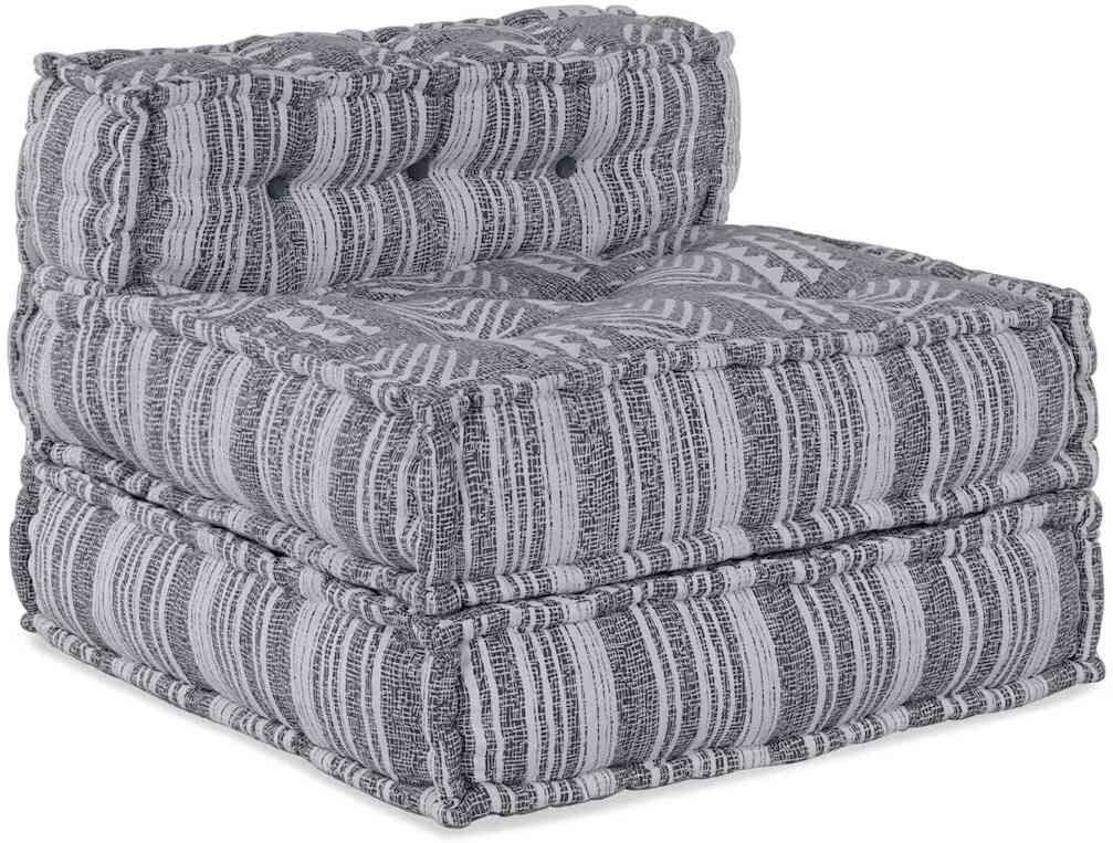 vidaXL Unité de canapé modulaire Tissu Impression Grise