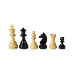 Weible Schachfiguren - Staunton - schwarz - Königshöhe 95 mm - gewichtet 245548
