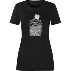 Super Natural, Damen, Funktionsshirt, Preikestolen Cliffs (XL), Schwarz, Silber, XL