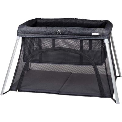 Baby-Reisebett BABYGO "Dreams II, black", Baby, Gr. Liegefläche B/L: 50cm x 80cm, kein Härtegrad, schwarz, Aluminium, Melange, Polyester, Babybetten, faltbar