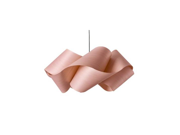 LZF Pendelleuchte Swirl - Pale Rose (Hellrosa) , Schwarz matt ,
