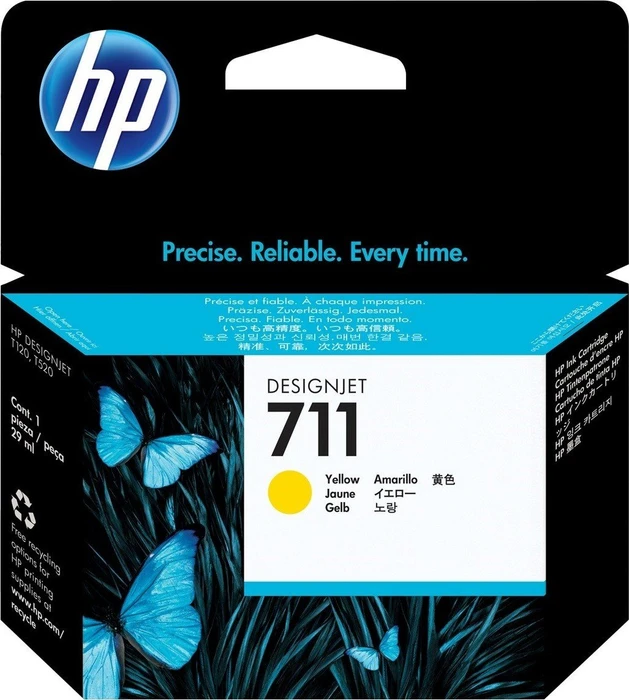 HP Tinte Nr.711 3er-Pack CZ136A gelb