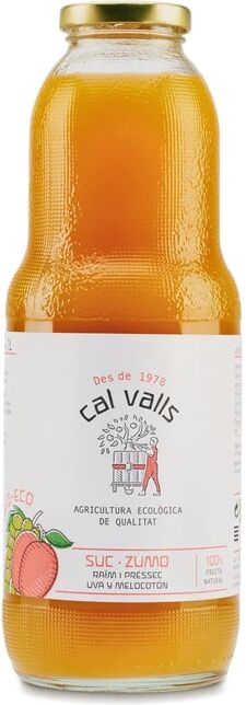 Cal Valls SUMO DE PÊSSEGO E UVA ECOLÓGICO 1l