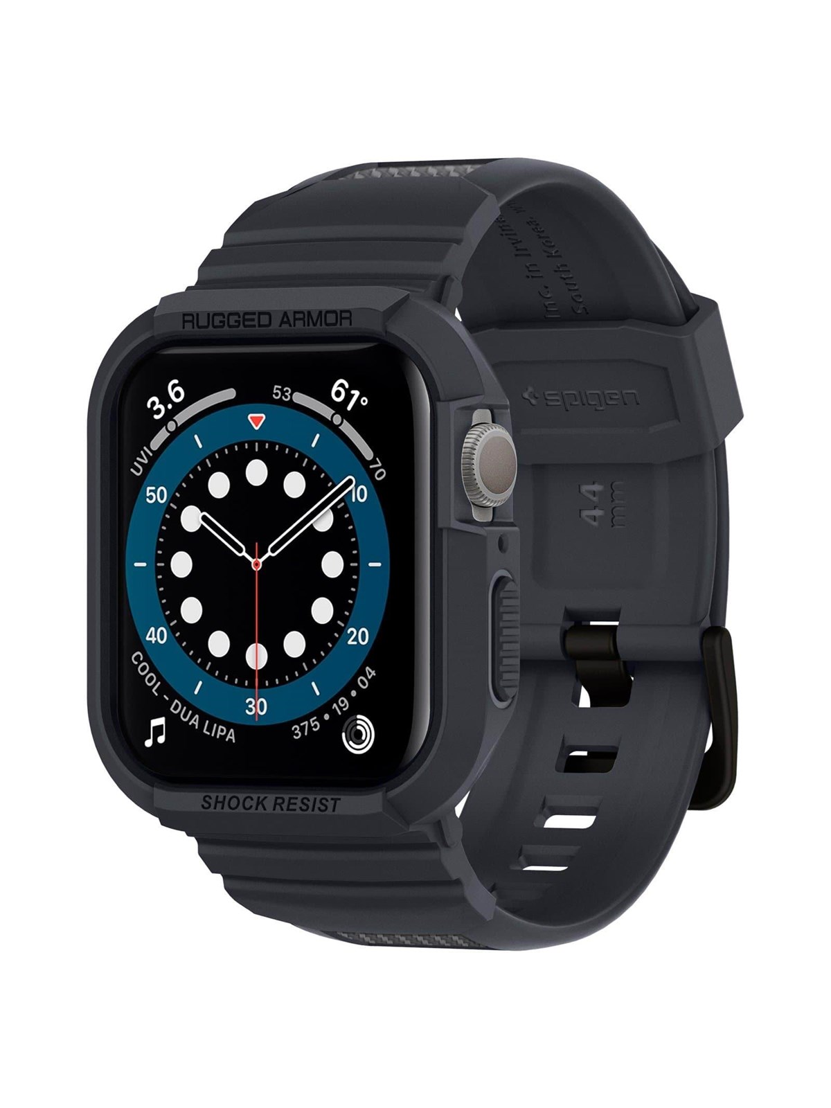 Spigen Rugged Armor Pro - gray - Apple Watch 45mm/44mm
