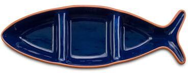 Euro Ceramica Fish Shape Divided Bowl
