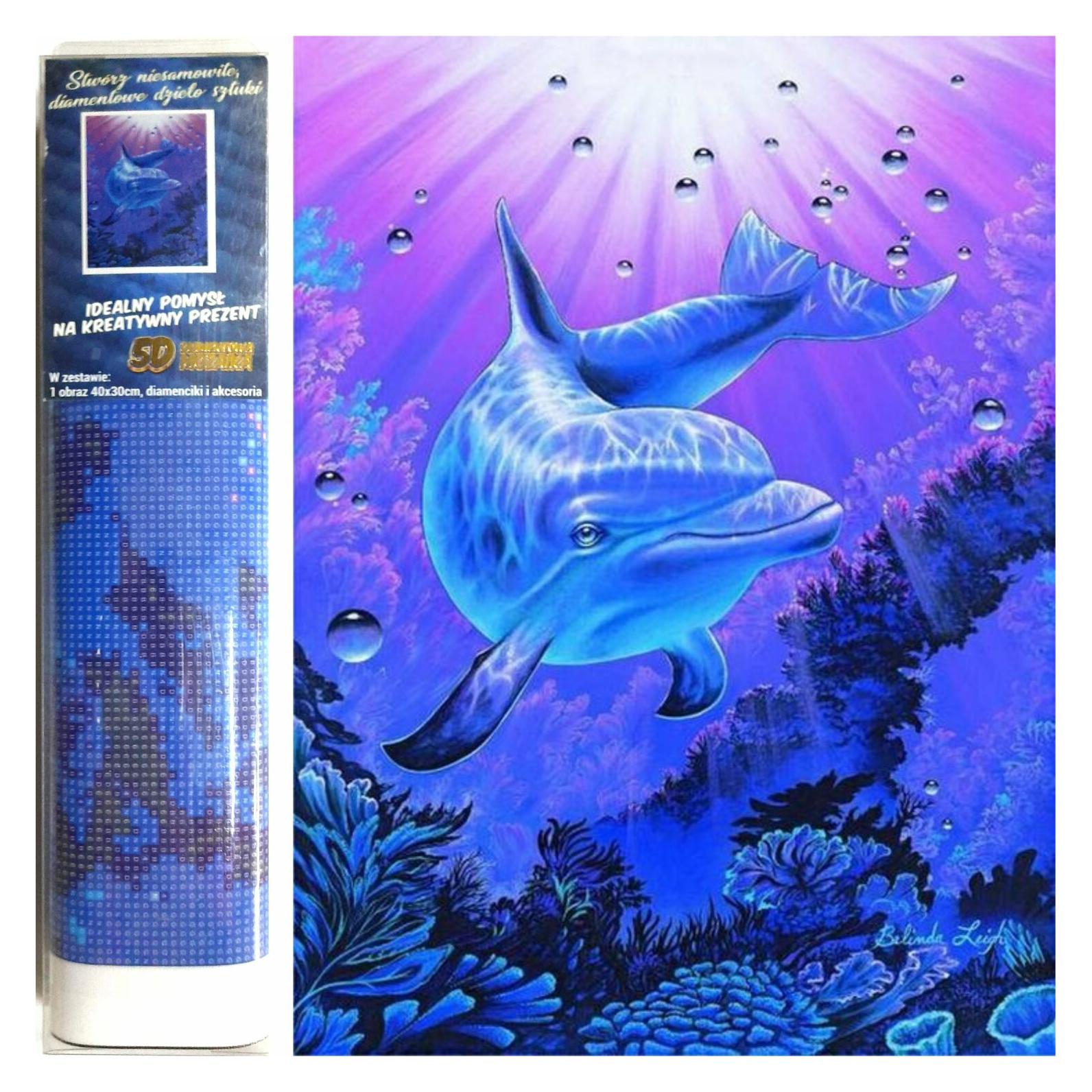 Norimpex Diamant Gemälde Delphin 30x40cm (1007429)