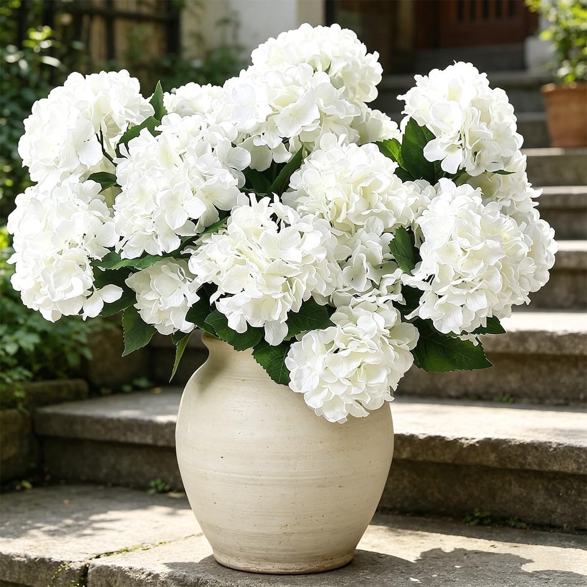 Dailygoods Kunsthydrangea UV-bestendig - Nep zijden Hydrangea Boeket voor Decoratie en Bruiloften