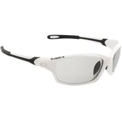 Swiss Eye, Herren, Sportbrille, Herren Grip Sonnenbrille (White Shiny, Grey Smoke, photocromatic), Weiss