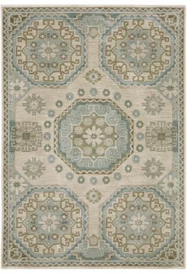 Style Haven Meadow Bohemian Medallion Beige/ Teal Area Rug