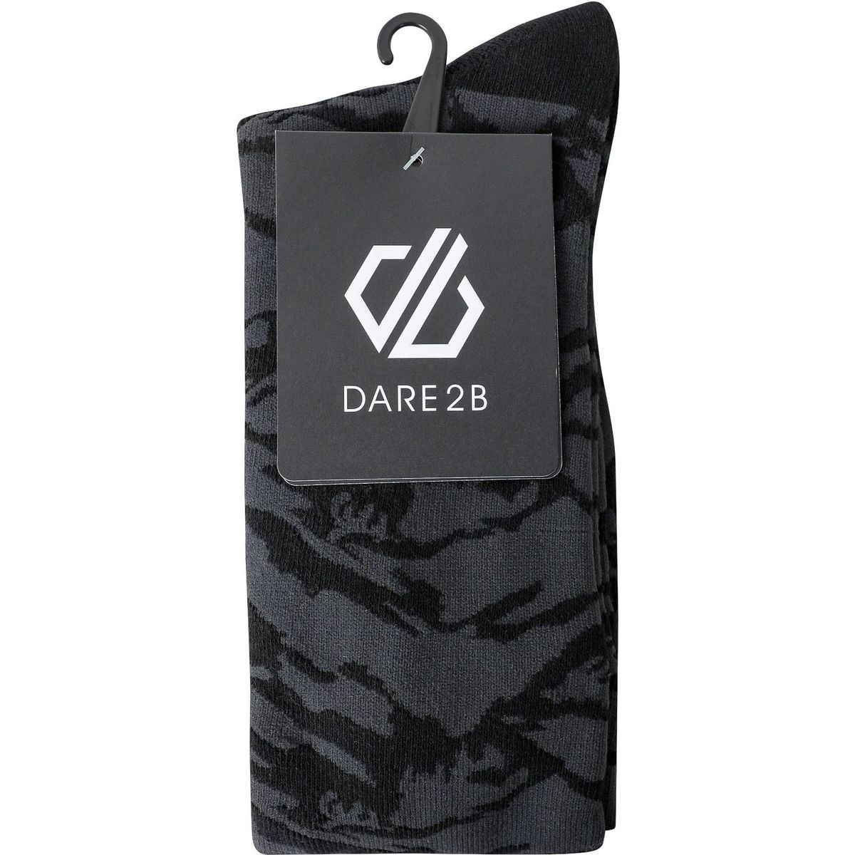 Dare2b Mens Print Ski Socks II blkmountnprt (T6N) UK6-8 DMH333-T6N-UK6-8