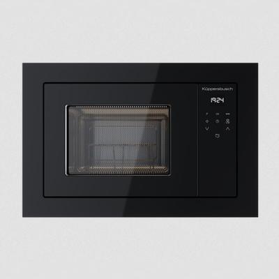 Küppersbusch Kompakte Mikrowelle mit 3 Funktionen und Grill - 38 cm Nischenhöhe mit Einbaurahmen M6120.0S