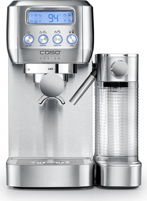 caso Espresso Gourmet Latte Espressomaschine silber
