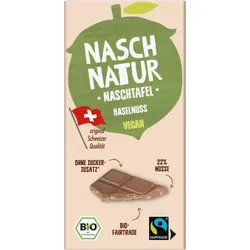 NaschTafel Dattelschokolade Haselnuss vegan 80g