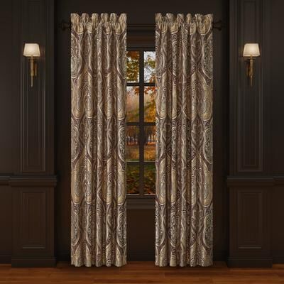 J. Queen New York Bordeaux Window Panel Pair
