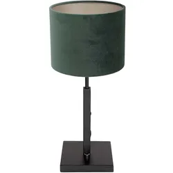 Tischleuchte Beistelllampe Schreibtischlampe Metall Stoff Drehschalter Grün