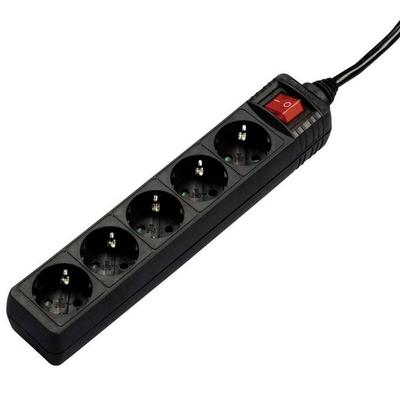 Hama 00137267 Steckdosenleiste Schwarz Schutzkontakt 1St.