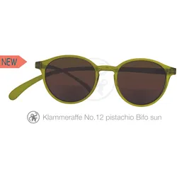 Lesebrille No.12 Klammeraffe SUN Bifokal pistachio