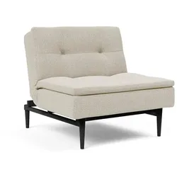 INNOVATION LIVING Sessel Dublexo Styletto schwarz Stoff Beige Natural