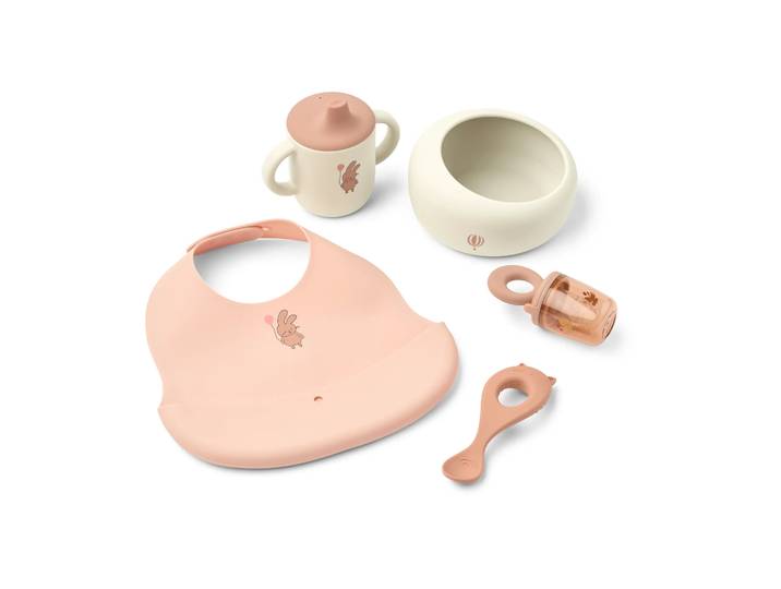 Liewood Set repas bébé Mileah Wild child/Rosey