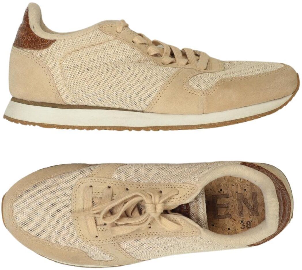 Woden Damen Sneaker, Beige, Gr. EU 38, kein / Etikett - Second Hand