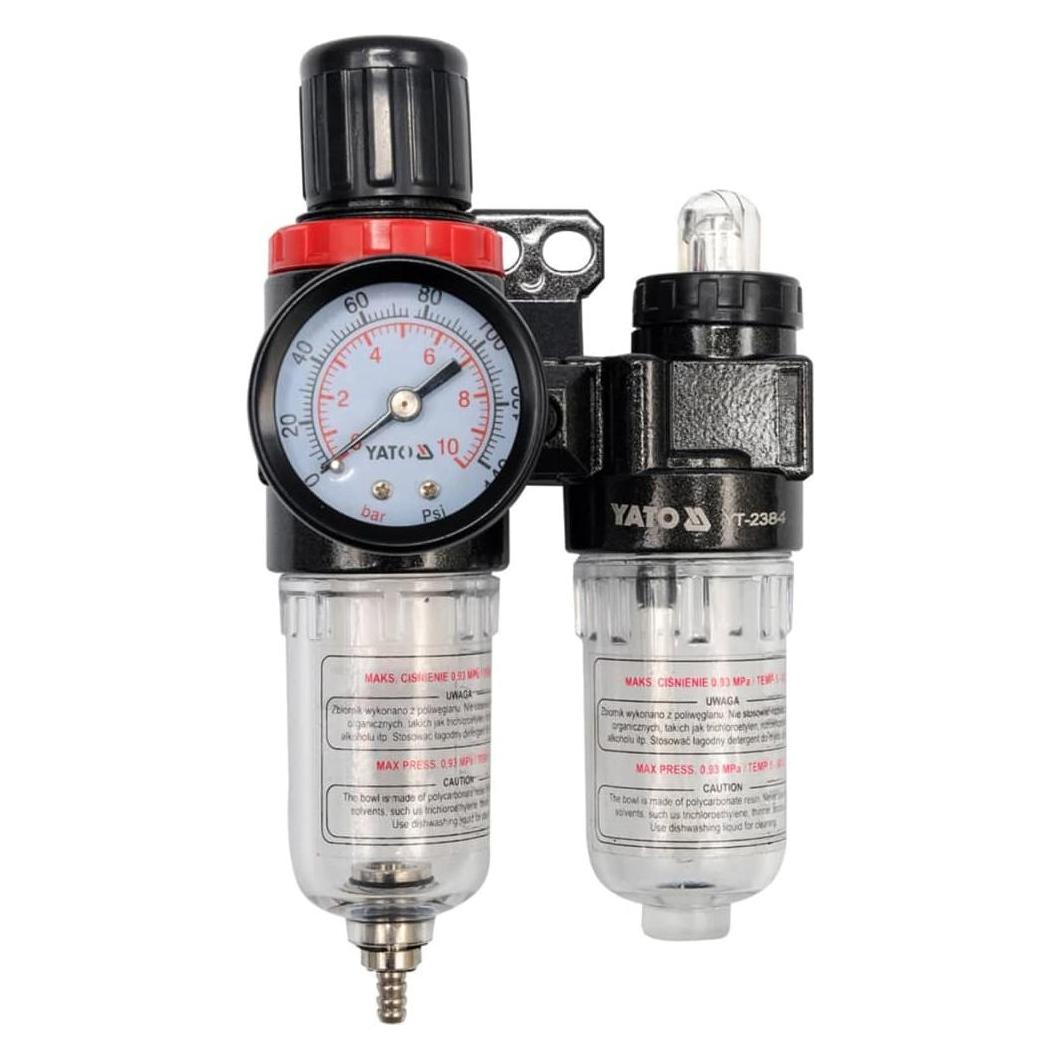 Yato Air Regulator Wlubricatiorgauge&Filter (YT-2384)