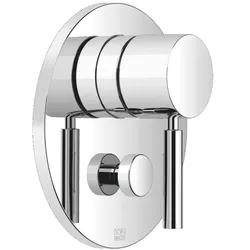 Dornbracht UP-Einhandbatterie mit Umstellung, Chrom, Abdeckplatte Durchmesser 150 mm