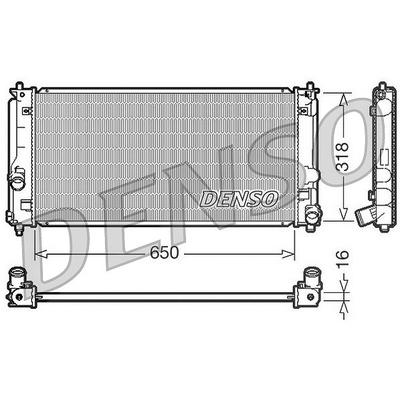Denso Kühler, Motorkühlung [Hersteller-Nr. DRM50044] für Toyota