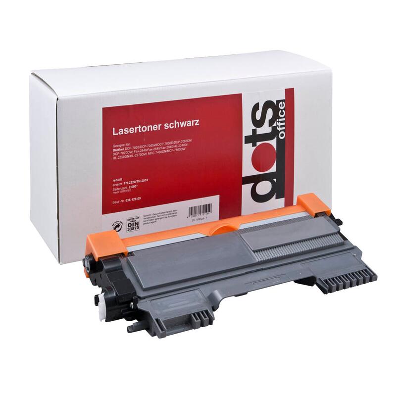dots Toner kompatibel zu brother TN-2220/TN-2010/TN-2210 2.600 Seiten schwarz 1257,3000-DOTS