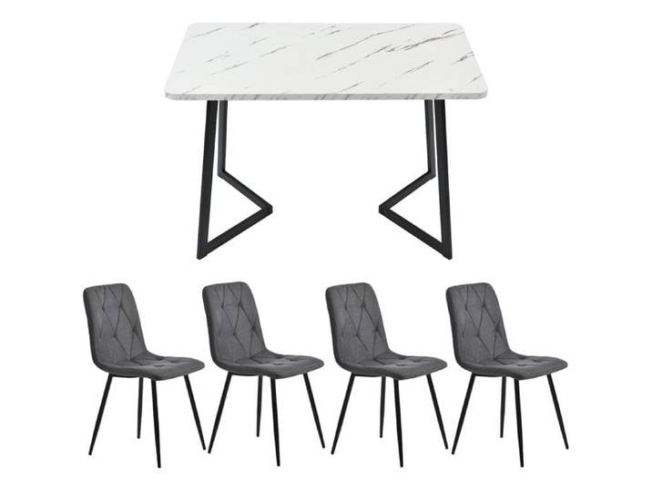 Feuille épaissie Nouveau Premium sense Catering Group (set 117×68cm table à manger avec 4 chaises) table à manger rectangulaire