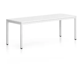 Sitzbank FRAME, weißes Gestell, 1685 x 404 x 468 mm, weiß