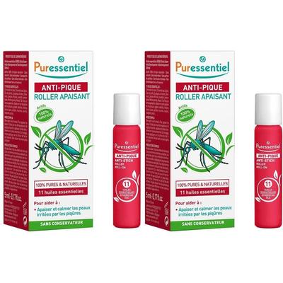 Puressentiel Anti-Stich Roll-on multi-beruhigend 2x 2x5 ml Ätherisches Öl