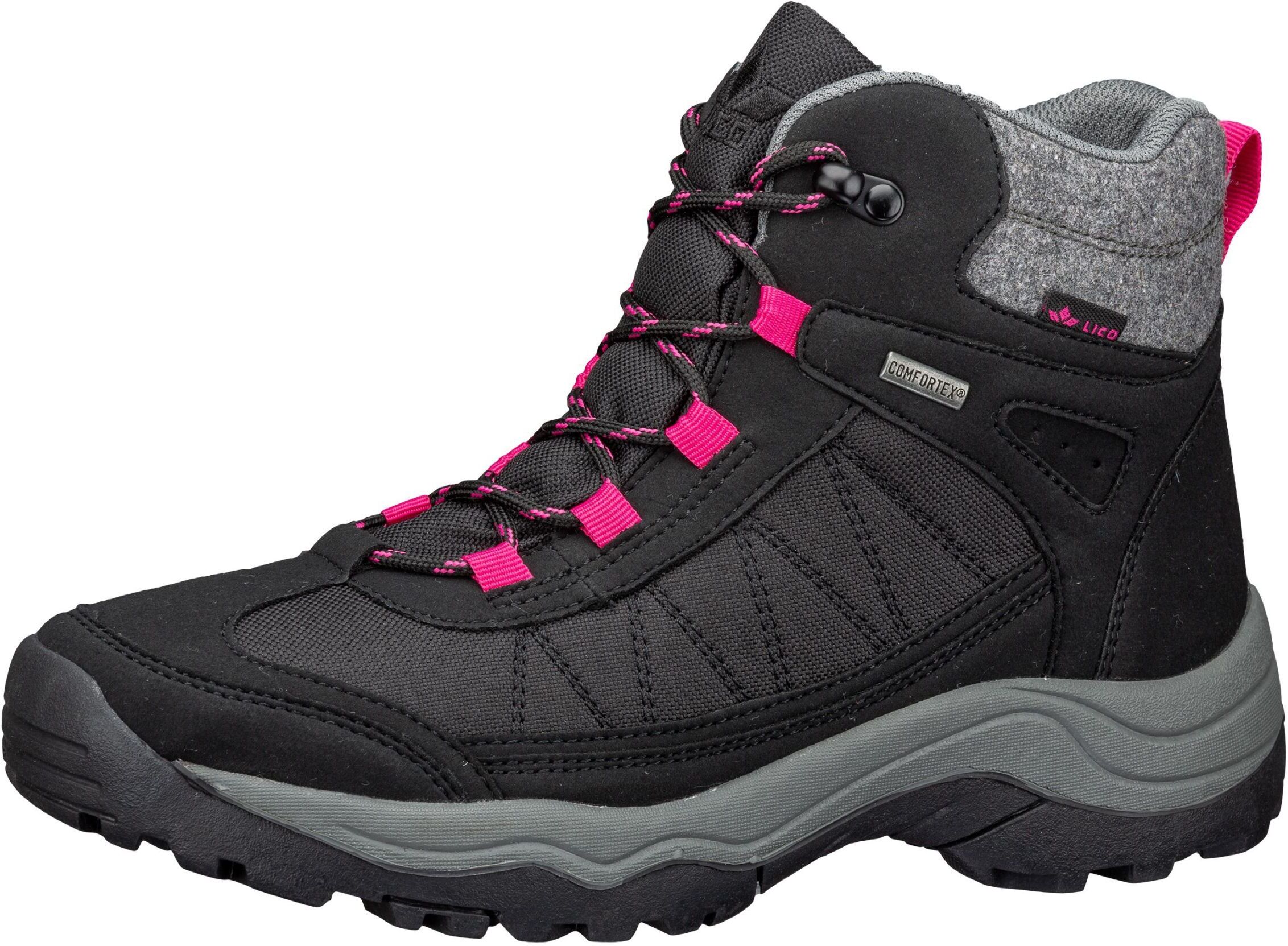Winterstiefel LICO "Winterboot Randers", Damen, Gr. 39, schwarz, Synthetik, Schuhe Winterstiefel schwarz 39