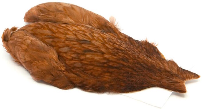 Whiting 4b Hen Cape-White Dyed Brown