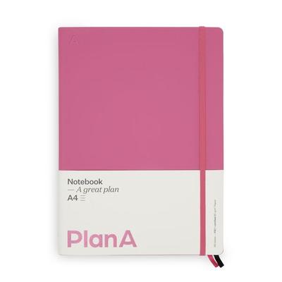 Notizbuch A4 Hardcover Candy Pink Liniert, 192 Seiten