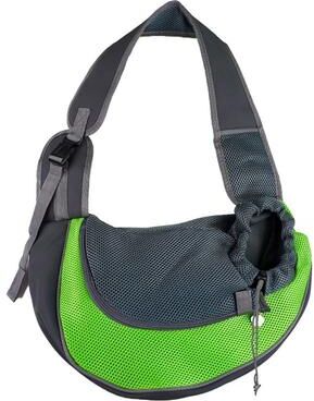 Inspired Finds PawVoyage Mesh Pet Carrier Backpack & Crossbody Travel Sling Bag green l