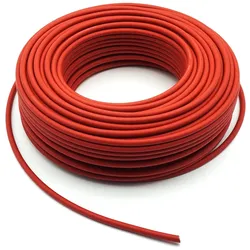 Alcapower Einadriges Solarkabel 1x6mm2 Rot 50m - Hitzebeständig, Nennspannung 1500V DC für Photovoltaik- und Industrieanlagen