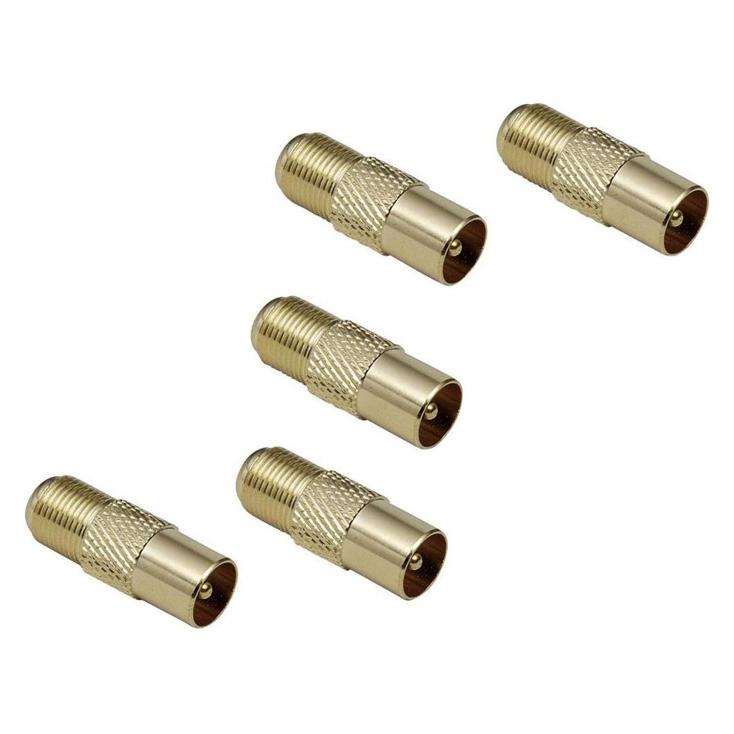 BKL Electronic Koax-Stecker auf F-Kupplung Koax-Stecker F-Kupplung (0403556)