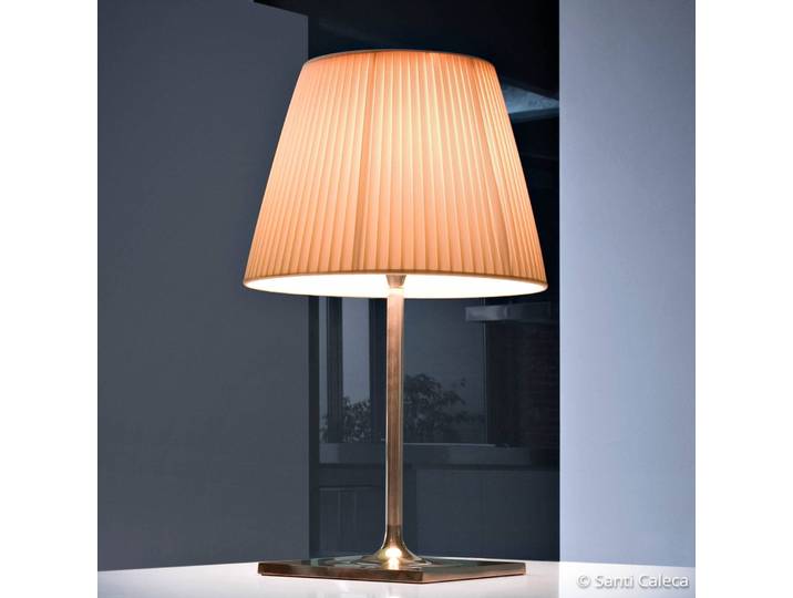 FLOS Designer Tischlampe KTribe, dimmbar, chrom / silber, für Wohn- / Esszimmer, Kunststoff, Design