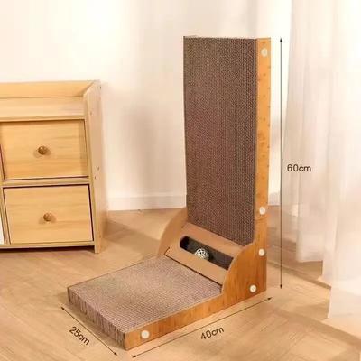 Inspired Living Detachable Wooden Cat Scratcher Post For Indoor Cats 2
