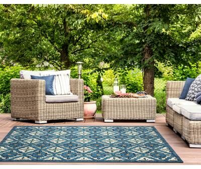 Lush Decor Marina Madrid Indoor/Outdoor Area Rug