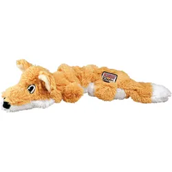 3x KONG Scrunch Knots Fox (Plüschspielzeug Hund), Hundespielzeug