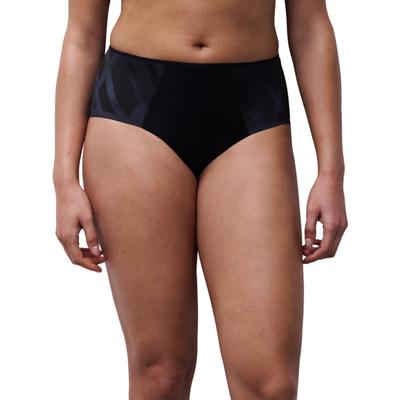 Slip CHANTELLE "GLAZE", Damen, Gr. 46, schwarz, Obermaterial: 74% Polyamid, 26% Elasthan, leicht glänzend, unifarben, körpernah, Unterhosen Slip, grafisches Gewebe mit matten und schimmernden Kontrasten