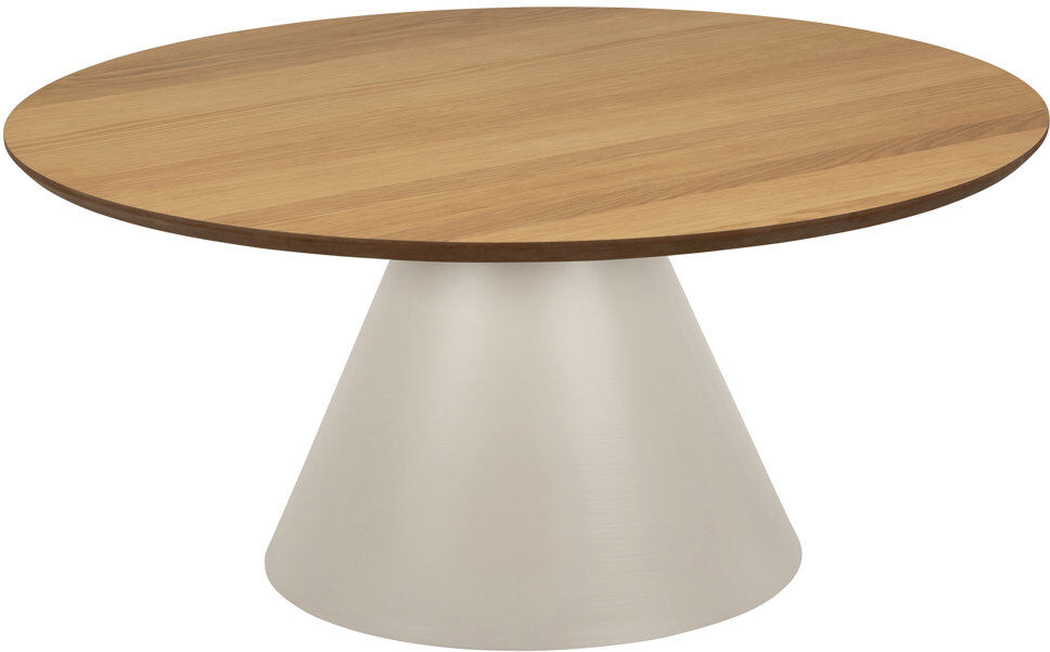 Latitude Run Balliet Coffee Table Brown Top/Silver Base 48 H x 45 W x 45 D cm