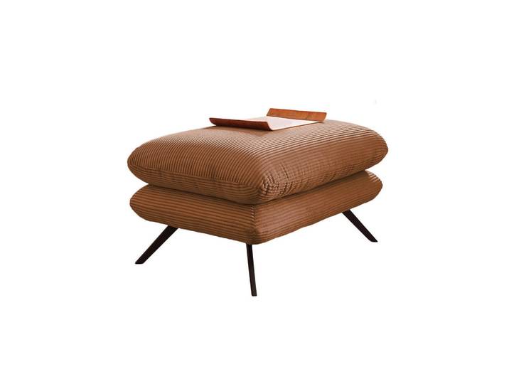 Kawola Hockerbank Charme Braun Cord, Textil, Rechteckig, 120x45x70 cm, Wohnzimmer, Sessel, Hocker, Sitzhocker