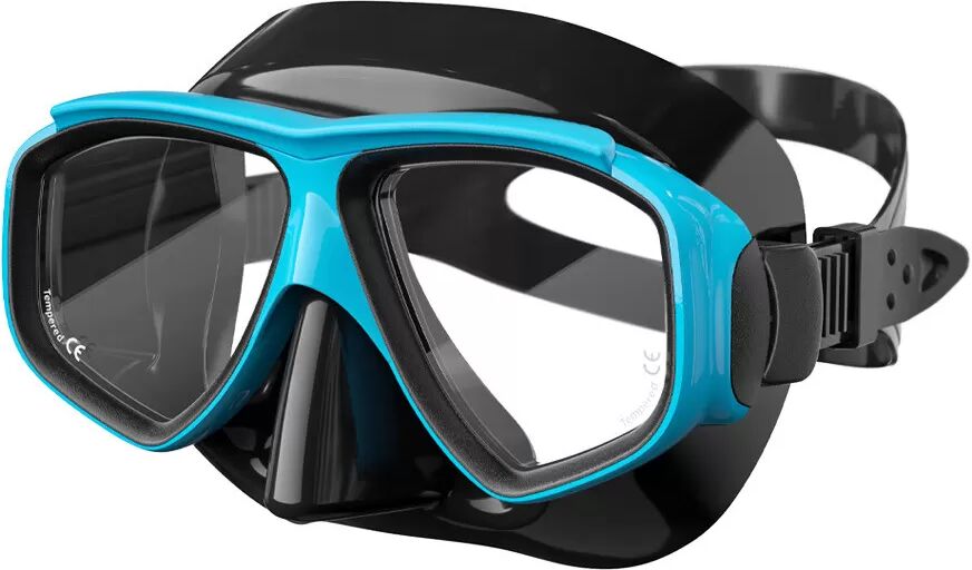 INF Masque de plongée, ajustement confortable Noir + Bleu