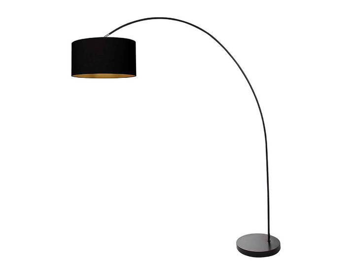 Lampadaire Solva Bambus 4 x 172 x 185cm Noir/Noir Coton E27