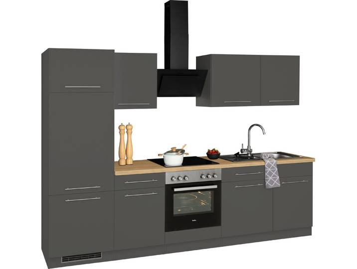 wiho Küchen Küchenzeile Unna, ohne E-Geräte, Breite 280 cm