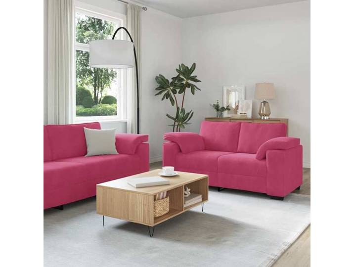 Ensemble de canapés 3 pcs avec coussins Rouge bordeaux Velours 3324671