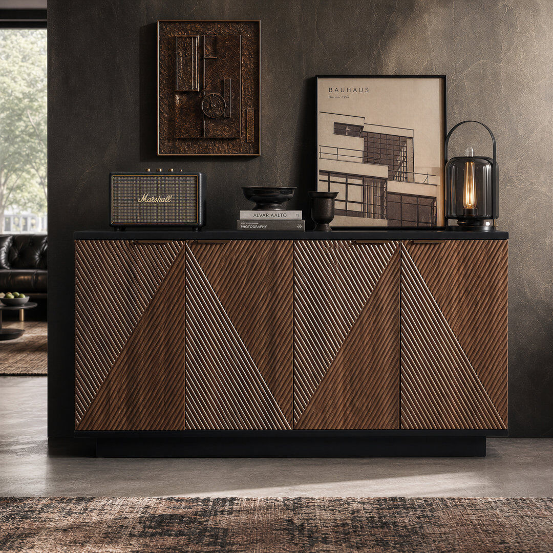 Latitude Run 160cm Sideboard Walnut 84cm H X 160cm W X 39cm D